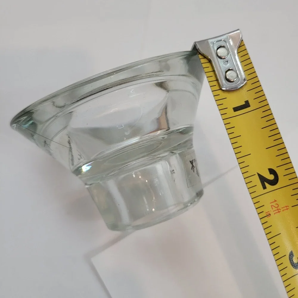 IKEA Candle Holder K Hagberg M Hagberg Clear Glass Taper Minimalist Modern